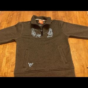 Cowboy Hardware Quarter Zip Size M 7/8 Team Roping Pullover